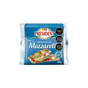 QUESO MOZZARELLA PRESIDENT TAJADO X 200 GR