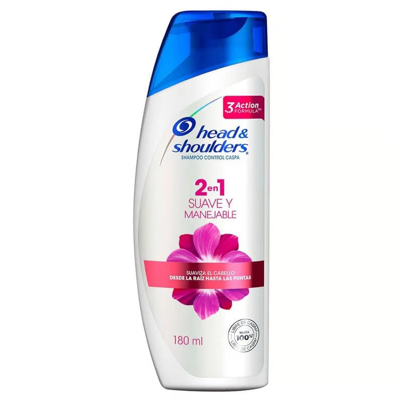 SHAMPOO HEAD & SHOULDERS SUAVE Y MANEJABLE X 180 ML