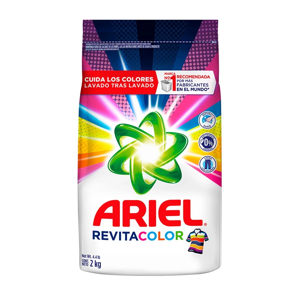 DETERGENTE ARIEL REVITA COLOR X 2000 GR