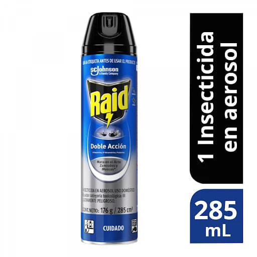 RAID AEROSOL DOBLE ACCION 285 CC X 285 CC