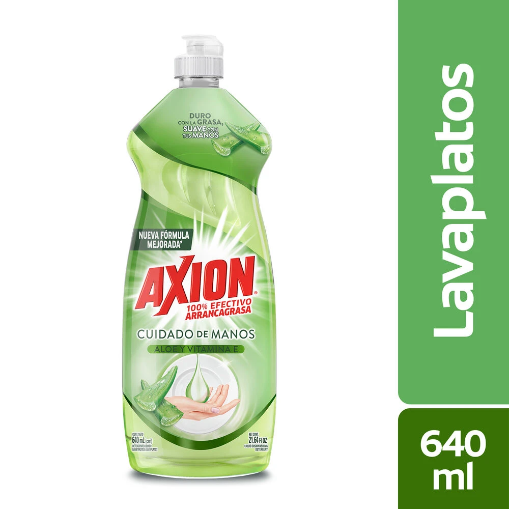 LAVA PLATOS AXION ALOE LIQUIDO X 640 ML