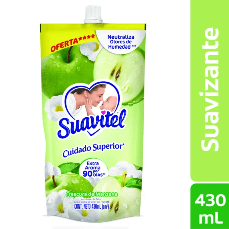 SUAVITEL F MANZANA DOY PACK X 430 ML