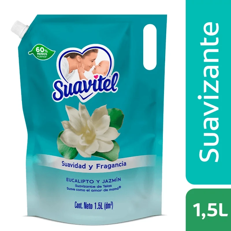 SUAVIZANTE SUAVITEL EUCALIPTO/JAZMIN X 1500 ML