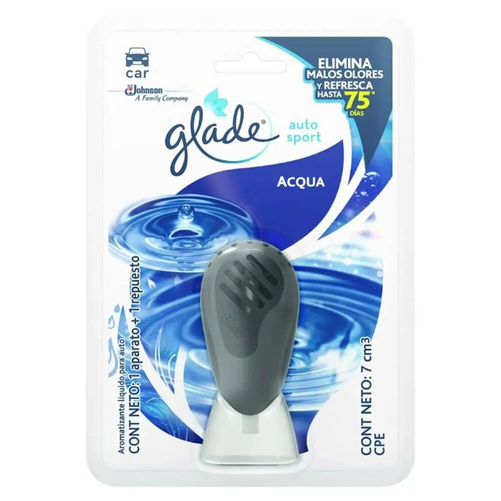 GLADE AUTO SPORT+UND DECO CARRO X 7 CC
