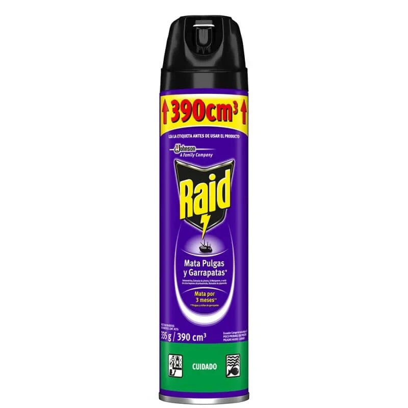 RAID AEROSOL MATA PUL/GARRA 390CM