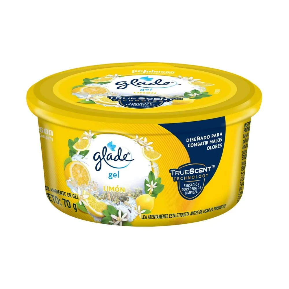 AMBIENTADOR GLADE GEL POT LIMON X 70 GR