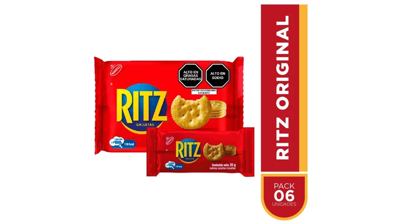 GALLETA RITZ PLAIN SALADAS 6 X 120 GR