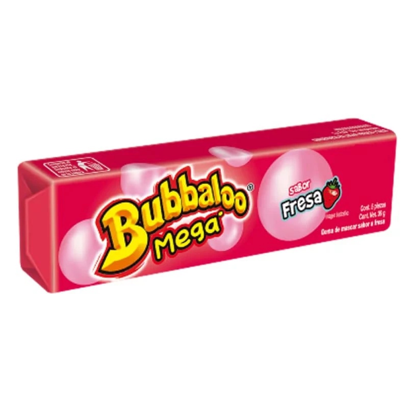 BUBBALOO MEGA FRESA X 39 GR