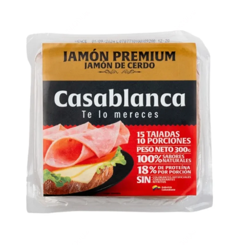 JAMON CASA BLANCA CERDO PREMIUM X 300 GR