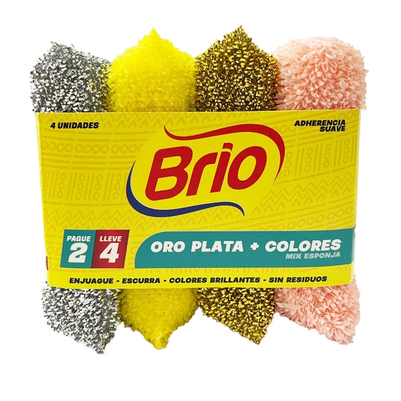 ESPONJAS BRIO KIT PG2 LLEVE 4 X 2 LT