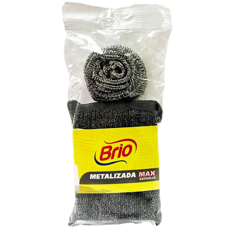 ESPONJAS BRIO KIT METALIZADA+ACERO