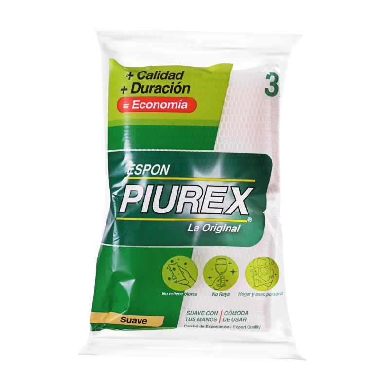 ESPONJA MALLA PIUREX X 3 UNDS