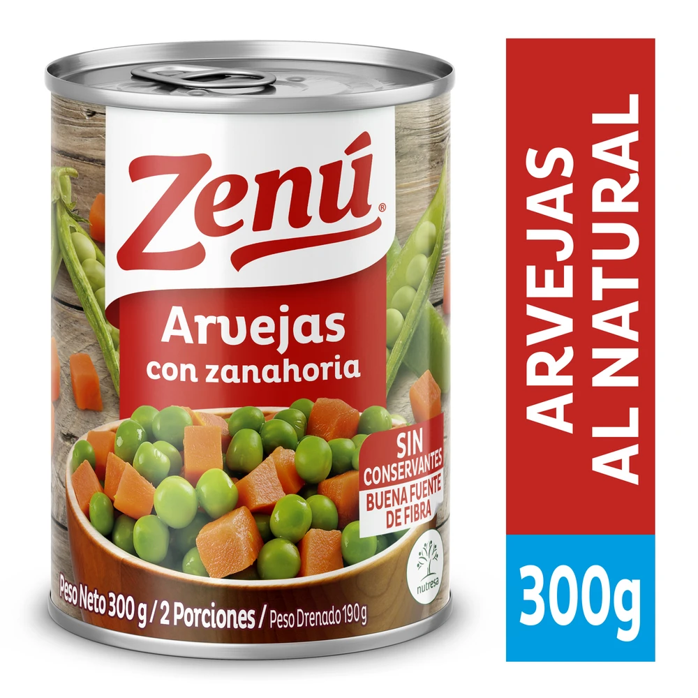 ARVEJA ZANAHORIA ZENU X 300 GR