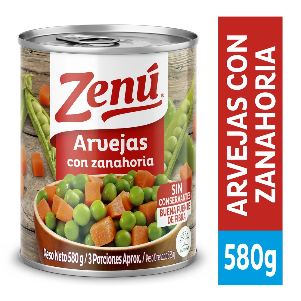 ARVEJA ZANAH ZENU X 580 GR