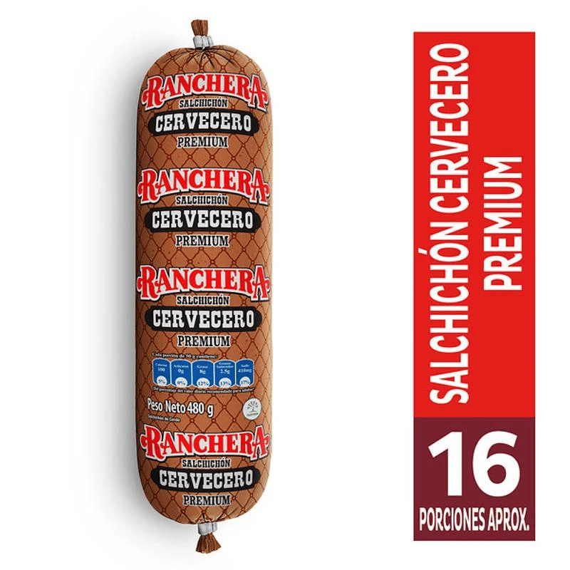 SALCHICHON ZENU CERVERONI RANCHERA X 480 GR