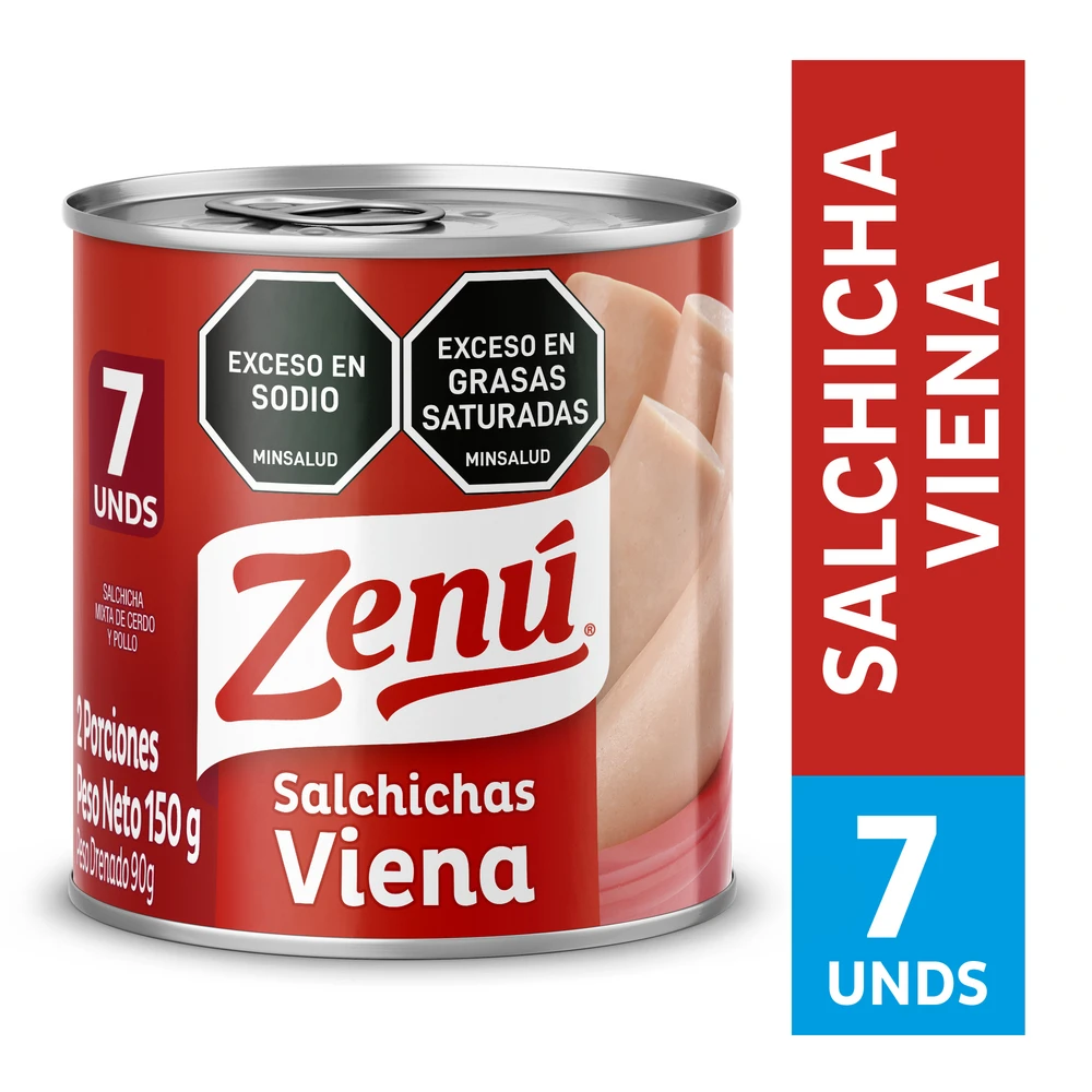 SALCHICHA ZENU LATA ESPE X 150 GR X 3 UNDS