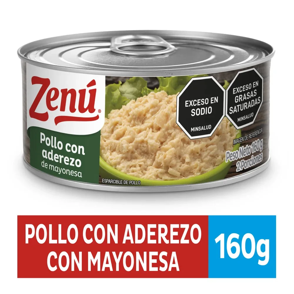 POLLO ZENU EN LATA POLLO/MAY X 160 GR