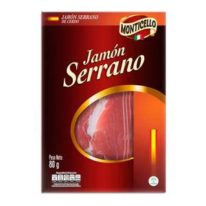 JAMON SERRANO MONTICELLO X 80 GR