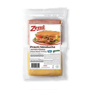 PRACTI ZENU SANDUCHE JAMON+QUESO
