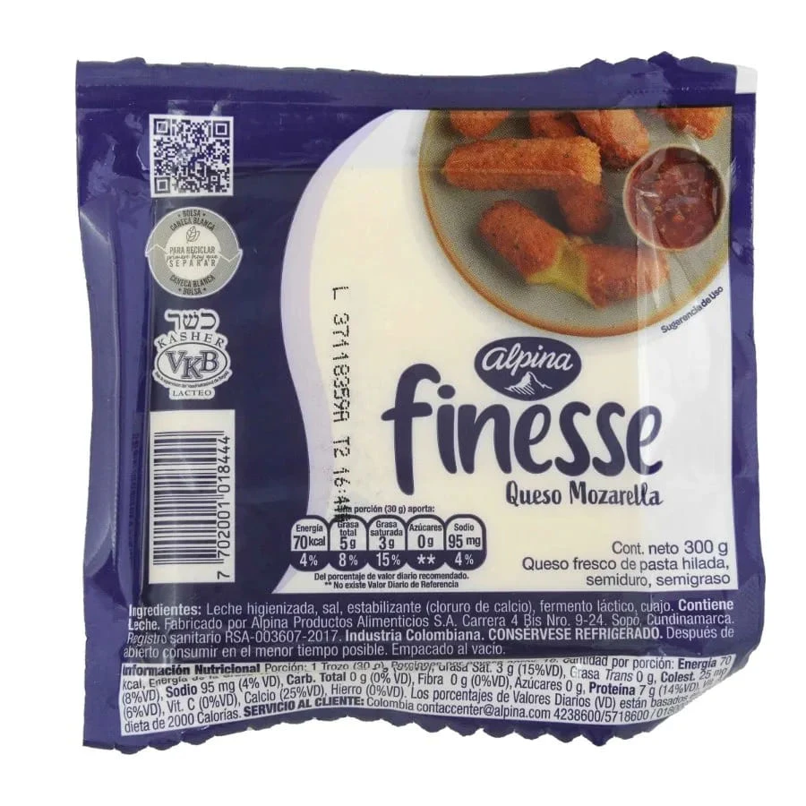 QUESO ALPINA FINESSE X 300 GR