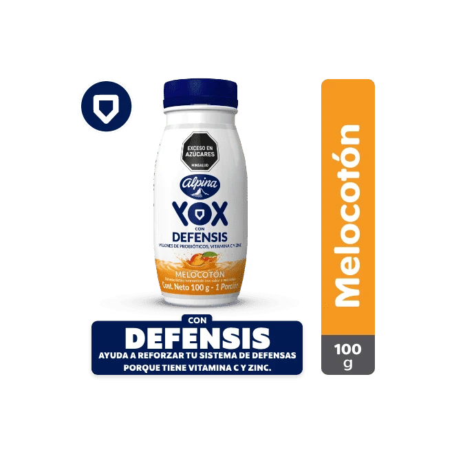 YOGUR ALPINA YOX MELOCOTON 100 X 1 UNDS