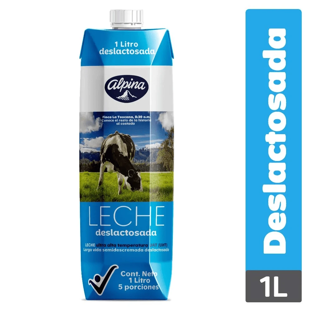 LECHE ALPINA DESLACTOSADA TETRA X 1000 ML