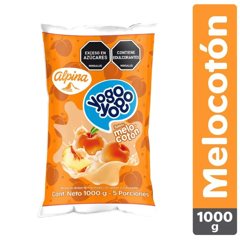YOGUR ALPINA YOGO YOGO MELOCOTON X 1 LT