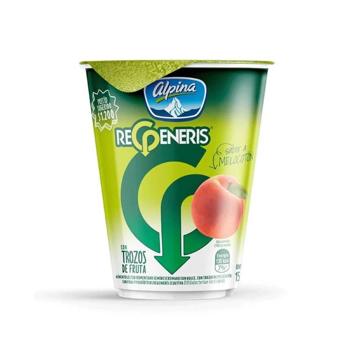 YOGUR ALPINA REGENERIS MELOCOTON X 150 GR