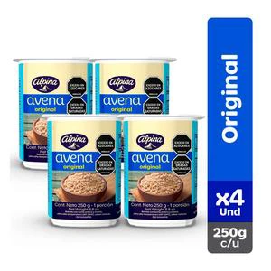 AVENA ALPINA VASO ORIGINAL X 250 GR X 4 UNDS