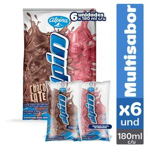 ALPIN ALPINA MULTI SABOR BOLSA 200 ML  X 6 UNDS (SIXPACK)