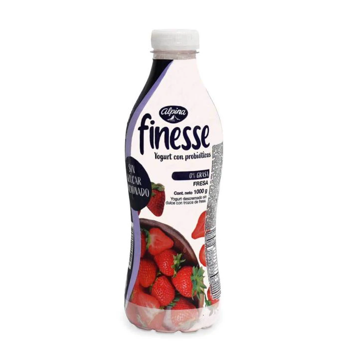 YOGUR ALPINA FINESSE FRESA BOTELLA 1000