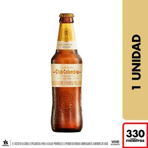 CERVEZA CLUB COLOMBIA DORADA BOTELLA 330CM