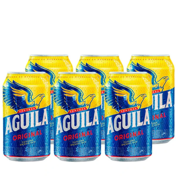 CERVEZA AGUILA ORIGINAL X 269 ML X 6 UNDS (SIXPACK)