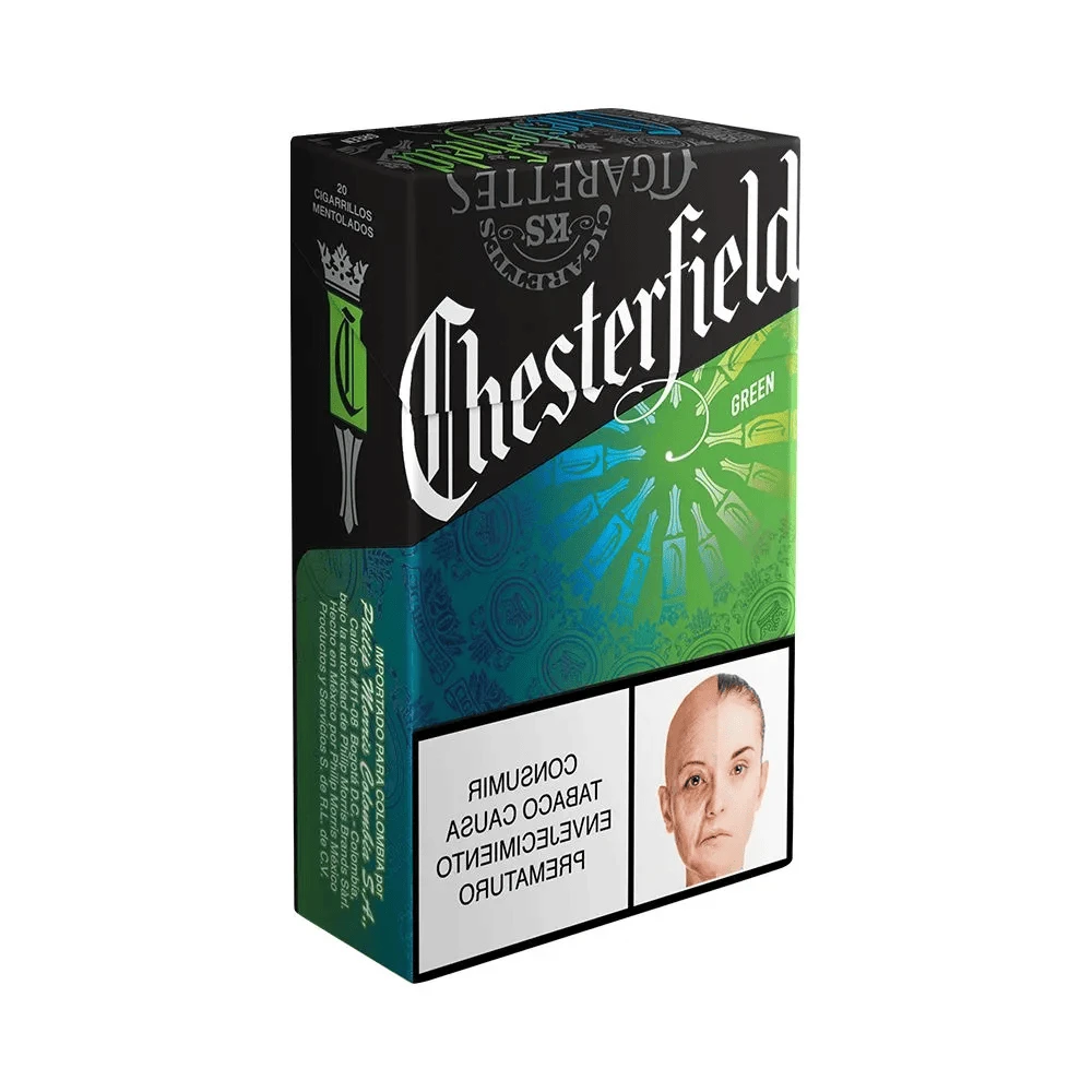 CIGARRILLO CHESTERFIELD GREEN 20 (ANTERIOR GREEN LIGHT)