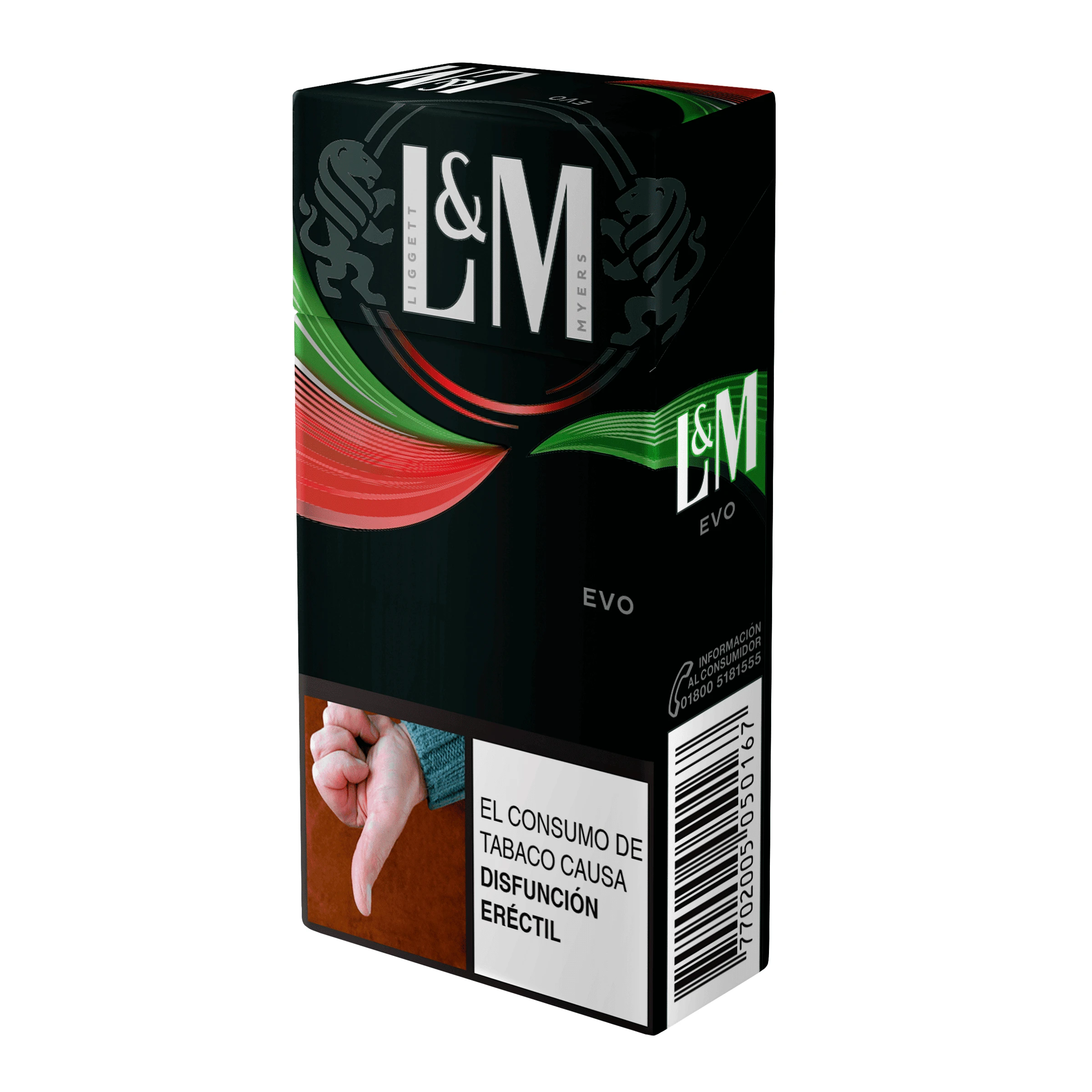 CIGARRILLO LYM EVO SANDIA X 10 UNDS (VERDE-ROJO)
