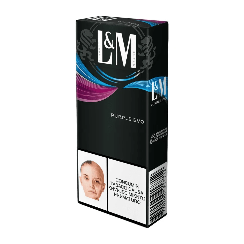 CIGARRILLO LYM EVO PURPLE X 10 UNDS (AZUL-MORADO)
