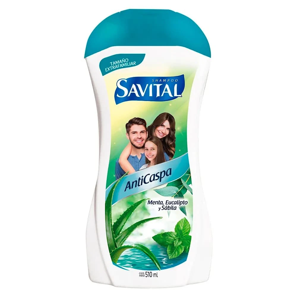 SHAMPOO SAVITAL ANTICAS MENTA/EUCALIPTO X 510 ML