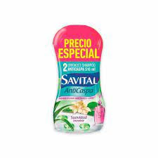 SHAMPOO SAVITAL ANTICAS TE VERDE/SABILA X 510 ML X 2 UNDS