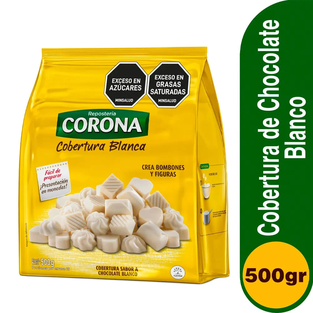 COBERTURA CORONA BLANCA X 500 GR