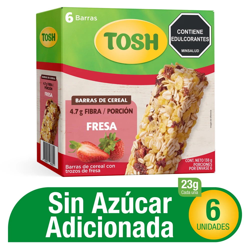 TOSH BARRA FRESA 6UN 138 GR X 6 UNDS