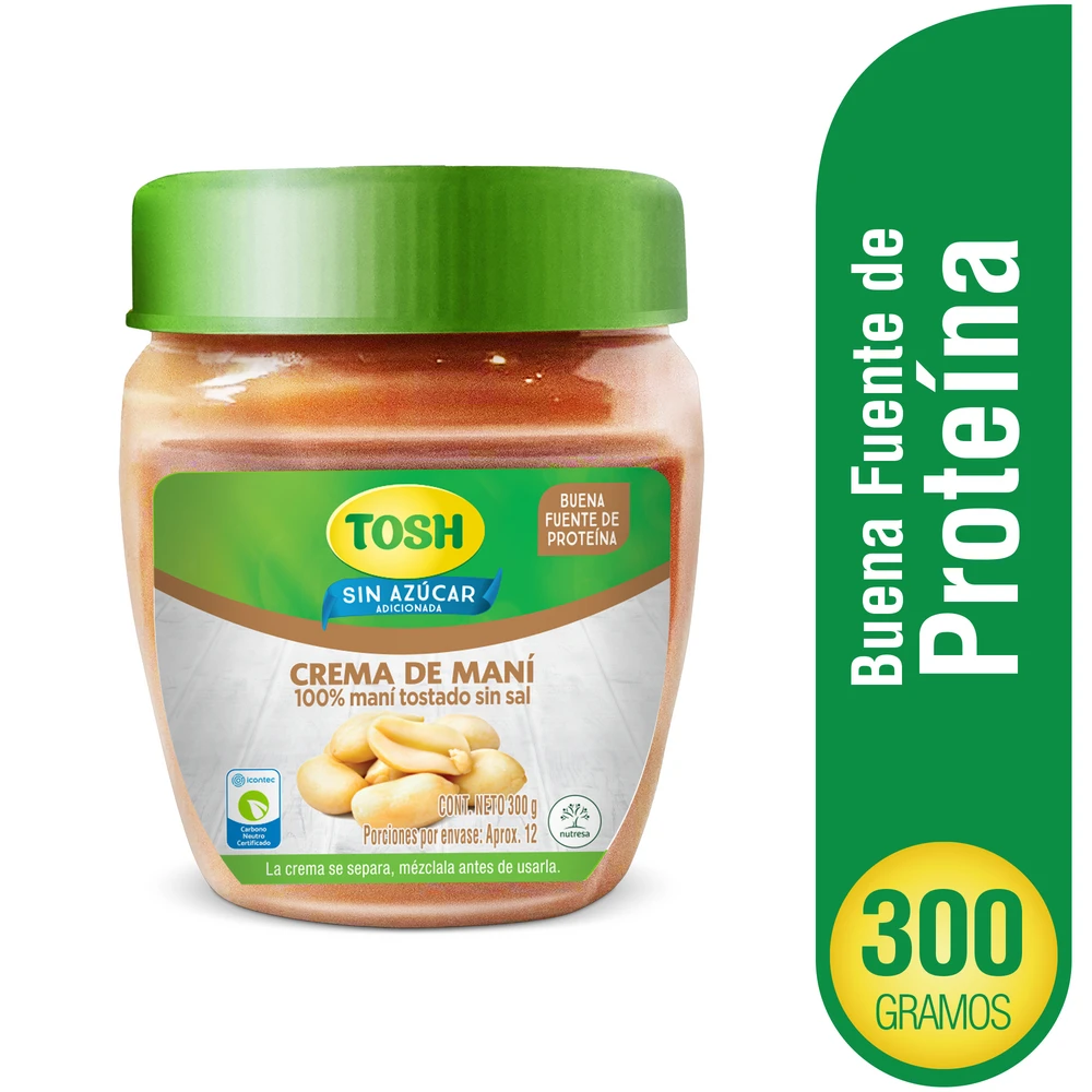 CREMA DE MANI TOSH X 300 GR