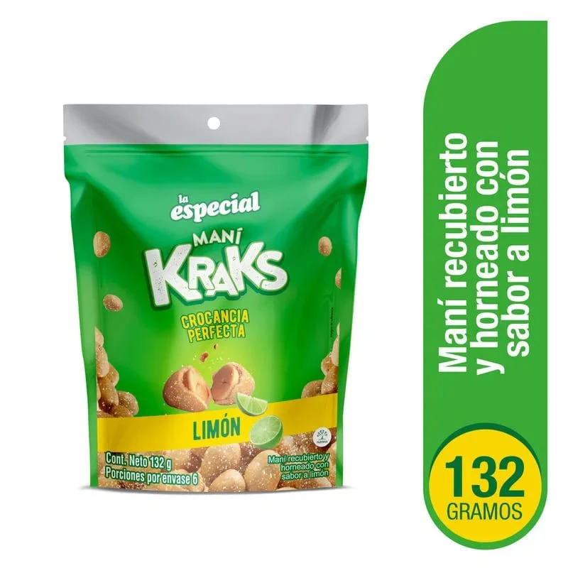 MANI LA ESPECIAL KRAKS LIMON X 132 GR