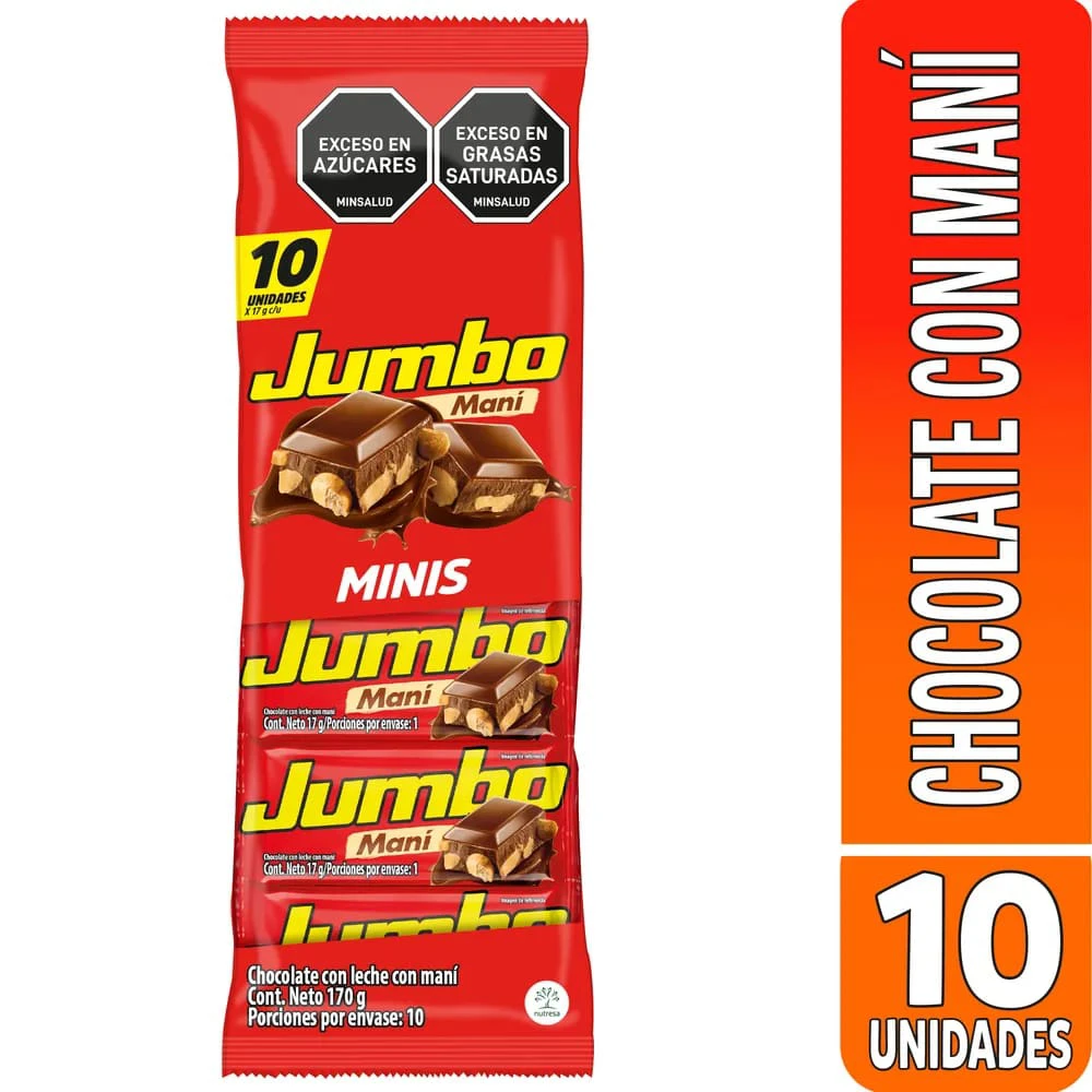 CHOCOLATINA JUMBO X 180 GR