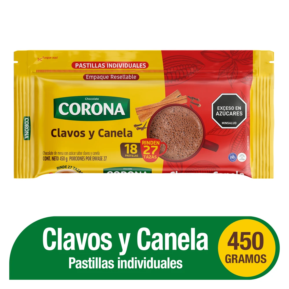 CHOC CORONA CLAV/CAN X 450 GR