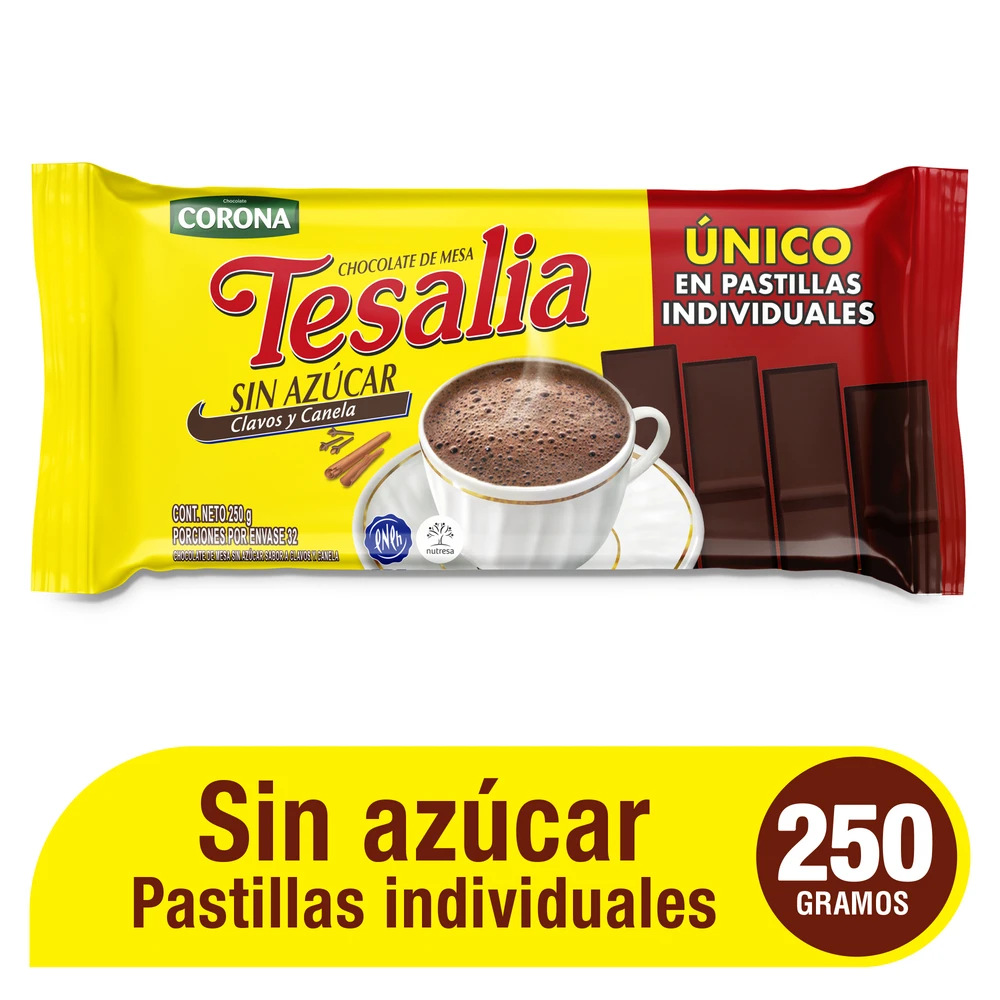 CHOCOLATE TESALIA X 250 GR
