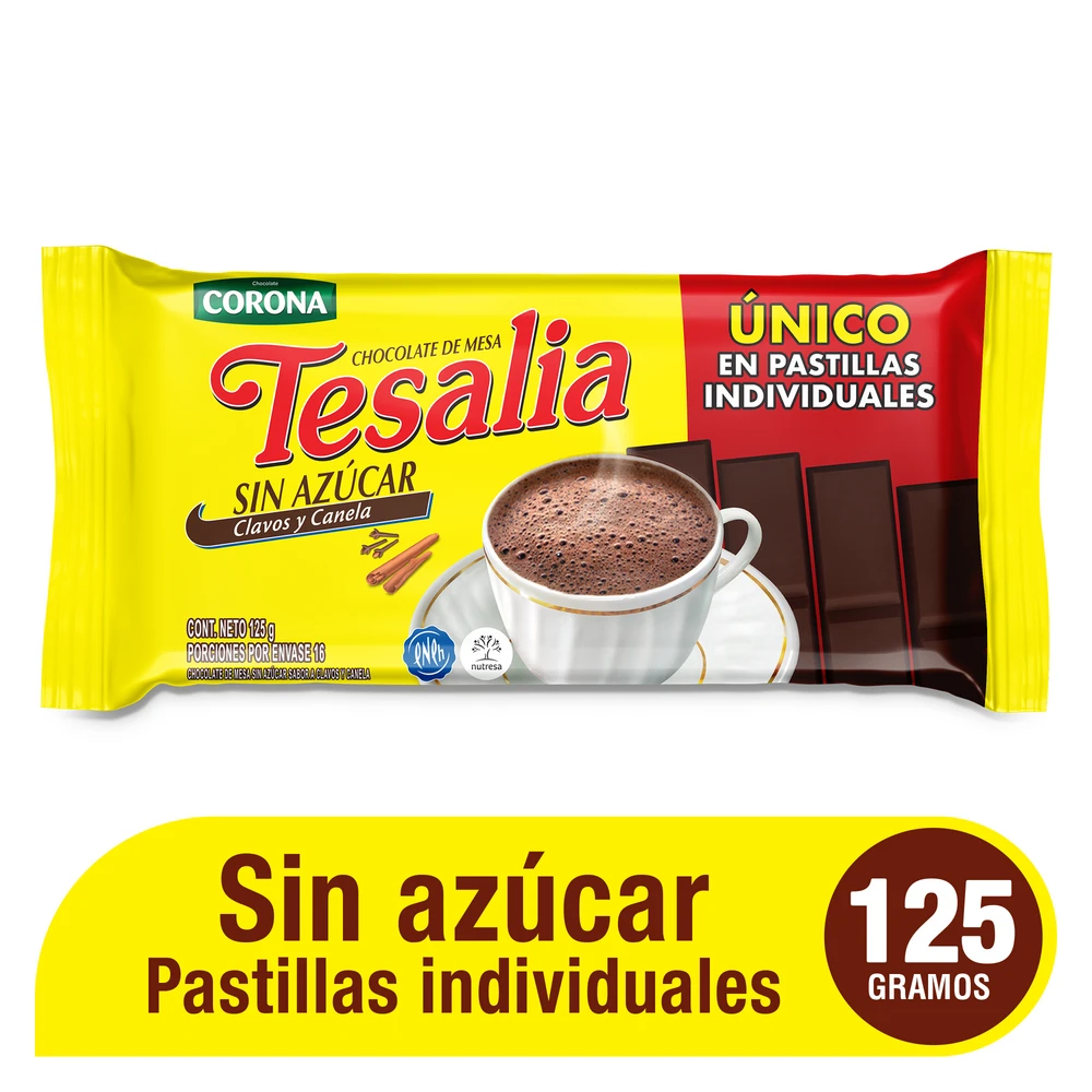 CHOCOLATE TESALIA X 125 GR