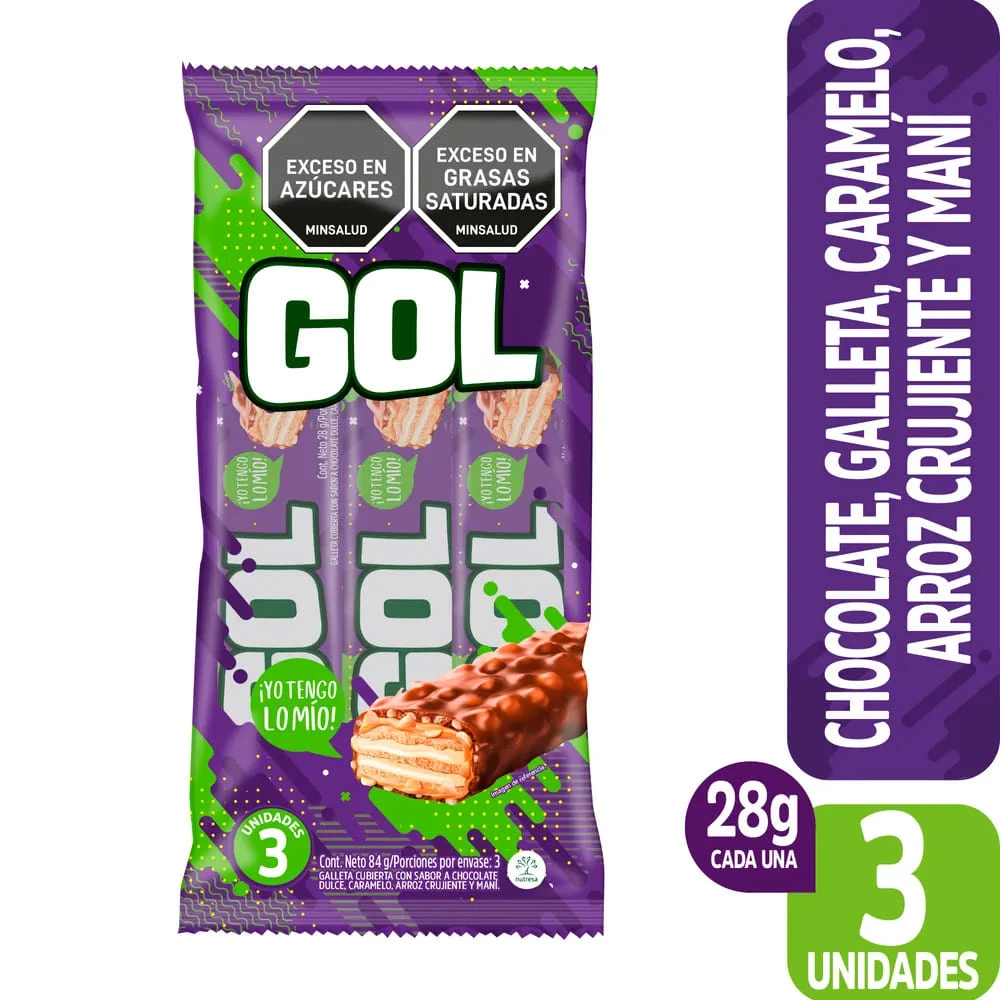 CHOCOLATINA JET GOL X 93 GR X  3 UNDS