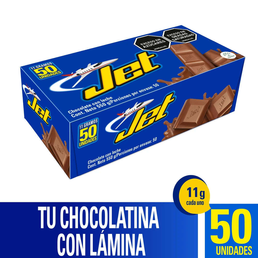 CHOCOLATINA JET CAJA X 50 UNDS
