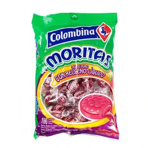 CONFITES MORITAS COLOMBINA X 100 UNDS
