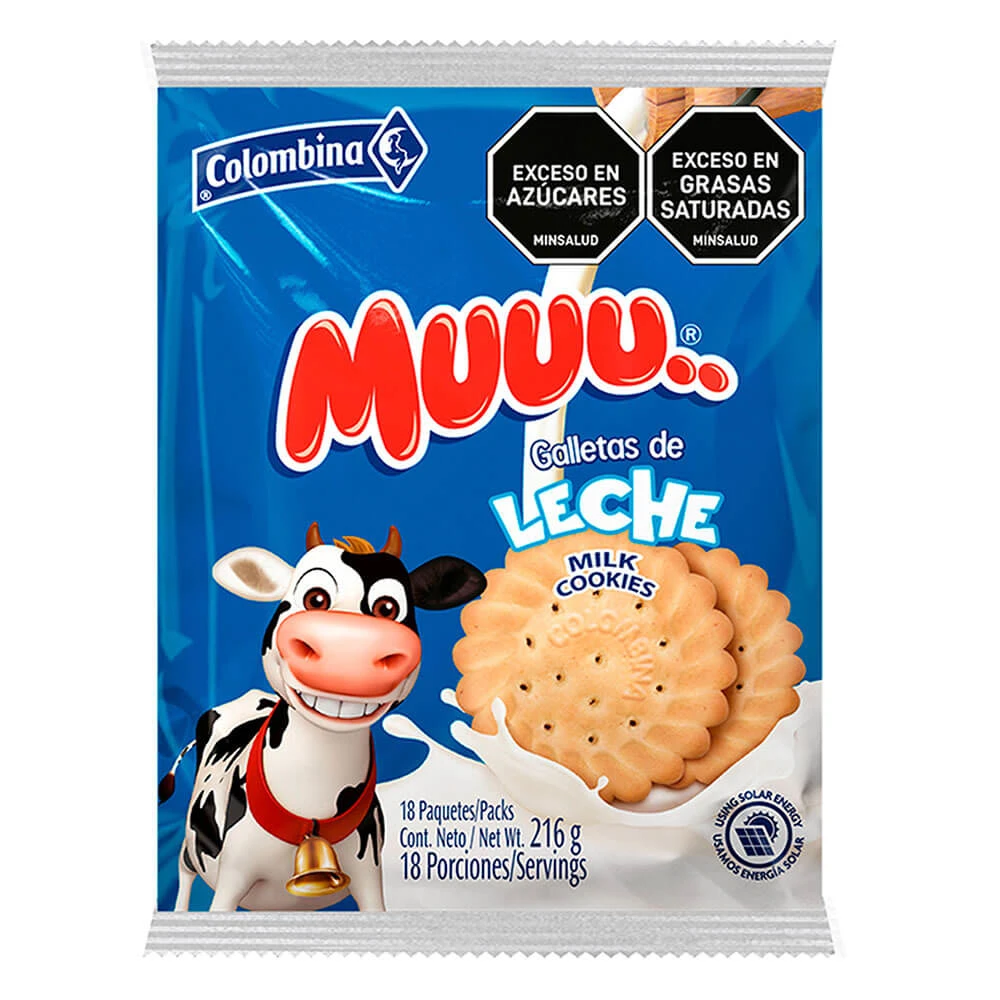 GALLETA LECHE MUUU X 216 GR